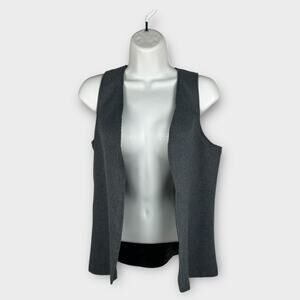 Handmade Gray Silver XS X-Small minimalist preppy career reversible vest